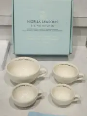 NIGELLA LAWSON FOR BLISSHOME TEACUP MEASURING CUPS IN CRÈME COLOURWAY — SET OF 4