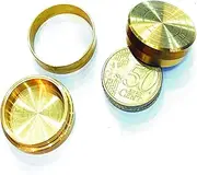 Magiapym Magic Trick Game - Video Explanations - Magic - Brass - 50 Cent Coins - Easy to Make - 2 Brass Rings, 4 Coins - Big Kid, Youth