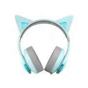 Edifier G5BT Cat Sky Blue Hi-Res Bluetooth Gaming Headset with Hi-Res, Low Latency 45ms (+5ms), RGB Lighting, Multi-Mode, Blueto