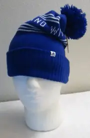 NWT Adidas Youth Graphic Ballie Pom Beanie Hat OSFA Royal MSRP$20