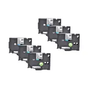 6PK Black on Matt Silver Compatible For Brother TZ TZe-M931 P-Touch Label Tape