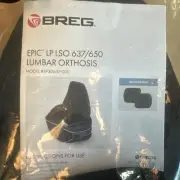 BREG Epic LP LSO 637 / 650 Lumbar Orthosis Model Back Support NEW Adjustable SZ