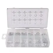 350 piece M3 - M10 Spring Crush Washer Seal Sump Hydraulic Seal Flat Ring Set Assortment Kit