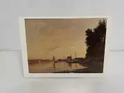 New_CLAUDE MONET_ARGENTEUIL, LATE AFTERNOON_France sunset postcard_impressionist
