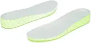Height Increase Insoles E-TPU Technology Popcorn Rebound Shock Absorbant Lightweight Elevator Insert - 1.4 Inch /3.5cm Taller - CALTO IK302, Green, Large