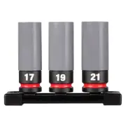 Milwaukee 49-66-7830 SHOCKWAVE Impact 1/2 in Drive Metric 3pc Lug Nut Socket Set