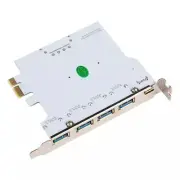 1pc PCIE to USB3.2 GEN1 Expansion Card 4 Port 19 Pin Type-A Type-C PCI Converter