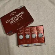 NEW Callaway Chrome Soft Triple Track White 2024 Golf Balls - FREE SHIPPING