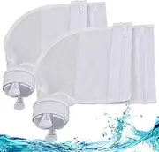 Pool Cleaner All Purpose Bags - Filter Replacement fits Polaris 280, 480, 3900 Sports, P39, Sweep Double Chamber Debris Zippered Mesh Parts - 2pcs
