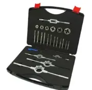 RS Pro TAP & DIE SET 24-Pieces 3/16″-1/2″ Thread, High Speed Steel