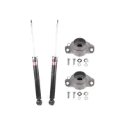 Pair Rear KYB Shock Absorbers + Strut Mount Kit for Audi A5 S5 8T TFSI TDI 10-17