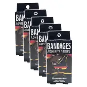 5x 20pc AFL Mascot Bandages Adelaide Crows Adhesive Strips Latex Free Kids 6y+
