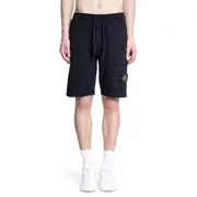[STONE ISLAND] STONE ISLAND MAN BLACK SHORTS & SKIRTS Black