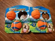 Chuckit! Fetch Medley 4 Medium Dog Balls Dog Toys