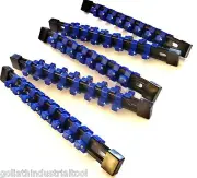 5 GOLIATH INDUSTRIAL 3/8" ABS DOUBLE SIDED SOCKET RAIL HOLDER ORGANIZER SR38DS