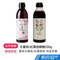 在飛比找蝦皮商城優惠-韓味不二 韓國水蜜桃/紅棗發酵醋500ml/罐 口味任選 廠