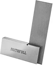 Faithfull Engineers Steel Try Square 50mm (2in) – Precision Ground, Hardened Steel Blade, Accurate Marking, Measuring & Layout Tool for Metalworking & Woodworking
