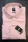 Hugo Boss Men's C-Joe Soft Regular Fit Open Pink Cotton Dress Shirt 41 16