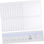 Gadpiparty Name Tag Holders Horizontal Waterproof Card Sleeves Id Card Holders for Workers Students Doctors