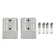 2X FOR ANDERSON Plug CABLE TERMINAL BATTERY-POWER CONNECTOR 80AMP GREY RED