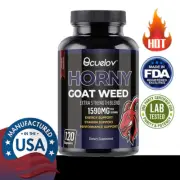 Horny Goat Weed Male Enhancement with Black Maca Root and Saw Palmetto Extract