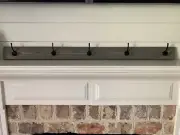 wall , hat, keys , coat Rack. Made of wood boat cleat