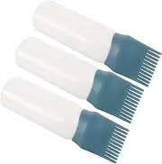 PLAFOPE 3pcs Hair Dye Bottle with Comb Plastic Comb Applicator Hair Oil Dispenser Bottle Hair Color Applicator Bottle for Scalp Treatment Salon Use 160ml