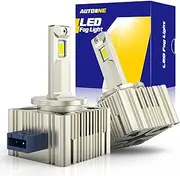 AUTOONE 2024 Upgraded D3S D3R Bulb, 24000LM 600% Brighter, 6000K Diamond White High Low Beam D3S D3R Bulb, 120W 66340 42403 42302 Xenon Original Replacement, Easy installation, UV Resistant