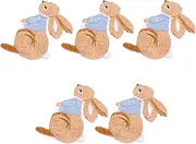 DOITOOL 5Pcs Creative Bunny Iron Patches for Clothes Repair Unique Embroidered Designs for Hats Jackets Jeans and Crafts Sewing Accessories for Personal and Present Use