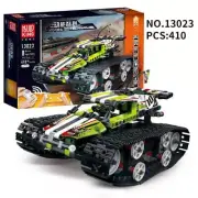 Mould King 13023 Stunt Racer Green Radio Controlled Klemmbausteine 415+ Pcs Toy