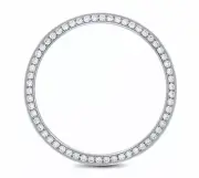 36MM .95CT Bead Set Diamond Bezel For Stainless Rolex Datejust