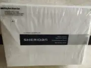 Sheridan King Bed Sheet Set White Fitted Sheet Flat Pillowcases 250 thread