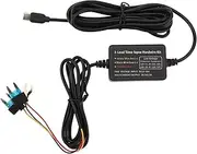 Type C Dash Cam Hard Wire Kit, 12V 30V to 5V Low Voltage Protection Hard Wiring Kit, Dash Camera Power Cord for GPS Power Supply Detectors