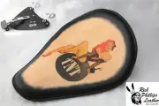 Motorcycle Spring Seat Sportster Harley Chopper Bobber 48 Rich Phillips Leather