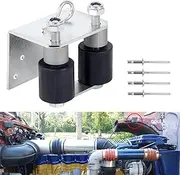 13-04401 Lower Roller Bracket Kit with Rollers and Hardware Compatible with Peterbilt 379, Replace 13-04401M001 13-03593 13-04413SPL 13-04467 (Right Passenger Side)