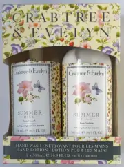 Crabtree and Evelyn Summer Hill hand lotion and hand wash set - 500ml