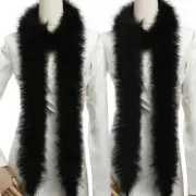 Black Marabou Feather Boa - 2 Pcs 25g 2 Yards Boas for Party Bulk Wedding Hal...
