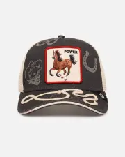 [Goorin Bros] Goorin Bros Full Throttle Trucker Snapback Navy - Size ONE ONE Navy