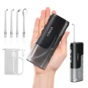 COSLUS Mini Water Flosser for Travel Portable Compact Design Cordless Oral Ir...