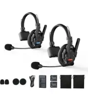SYNCO XTALK XPRO2 Wireless Intercom Headset System 2.4GHz Communication Headsets