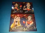 2019 AFL SELECT FOOTY STARS STAR BURST TEAM SET OF 4 CARDS MELBOURNE DEMONS