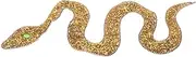 TOKIDNY Snake Shape Rhinestone Patch Iron-on Clothing Applique Fashionable Decorative Snake Patch