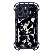 iPhone 16 Pro Ultra Bounce Case MagSafe Compatible Lazy Black Cats