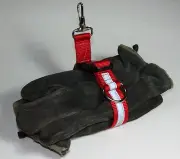 Firefighter Glove Strap - Quick Release - Red w/3M Silver Reflective Sav-A-Jake