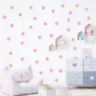 Polka Dot Wall Stickers - Watercolor Circle Sticker Room Decals Home Decor 36Pcs