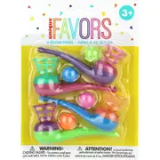 Toy Blow Pipe Ball Games (Pack of 4)