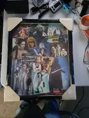 Framed Star Wars Collage Wall Decor Art - 22" X 18" - Sealed! Collector's Item!