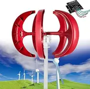 KK-GLL Wind Turbine Generator Kit, Vertical Wind Power Turbine Generator with MPPT Controller, Magnetic Levitation Wind Turbine, Auto Adjust Windward Direction Suitable for Terrace, Home,500w 24v