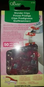 CLOVER WONDER CLIPS 50 PIECES SKU 051221356162 #3156