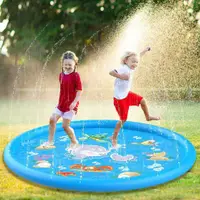 在飛比找蝦皮購物優惠-游泳池兒童充氣圓形噴水游戲池 100cm/150cm/170